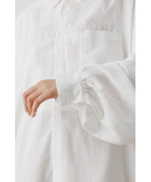 RODEO CROWNS WIDE BOWL（ロデオクラウンズワイドボウル）の「Cool リネンルーズシャツ（シャツ/ブラウス・レディース・ピンク/オフホワイト/イエロー/ライトベージュ・FREE）」の15枚目の写真