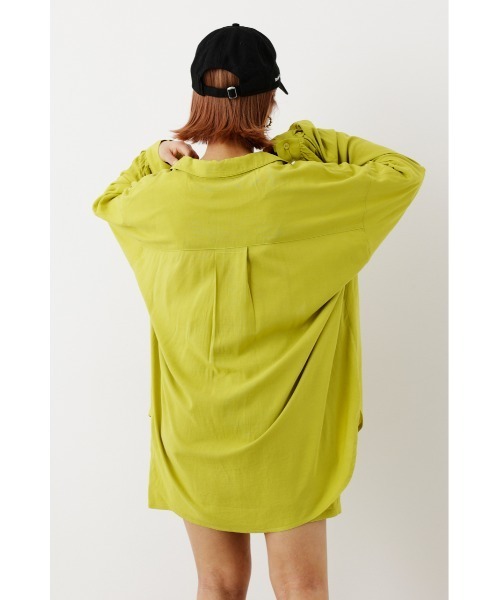 RODEO CROWNS WIDE BOWL（ロデオクラウンズワイドボウル）の「Cool リネンルーズシャツ（シャツ/ブラウス・レディース・ピンク/オフホワイト/イエロー/ライトベージュ・FREE）」の20枚目の写真