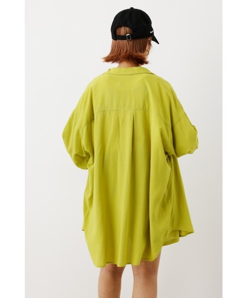 RODEO CROWNS WIDE BOWL（ロデオクラウンズワイドボウル）の「Cool リネンルーズシャツ（シャツ/ブラウス・レディース・ピンク/オフホワイト/イエロー/ライトベージュ・FREE）」の6枚目の写真