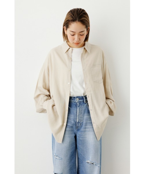 RODEO CROWNS WIDE BOWL（ロデオクラウンズワイドボウル）の「Cool リネンルーズシャツ（シャツ/ブラウス・レディース・ピンク/オフホワイト/イエロー/ライトベージュ・FREE）」の17枚目の写真