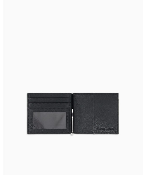 EMPORIO ARMANI(エンポリオアルマーニ)の「【エンポリオ アルマーニ】ASV コンパクトウォレット イーグルプレート付き(財布・メンズ・ブラック系その他・FREE)」の6枚目の写真