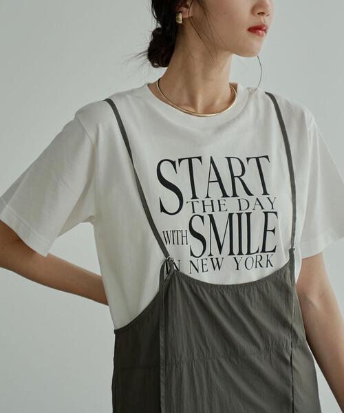 coen（コーエン）の「レタードロゴプリントTシャツ（Tシャツ/カットソー・レディース・ホワイト/ダークグレー・M/L）」の15枚目の写真