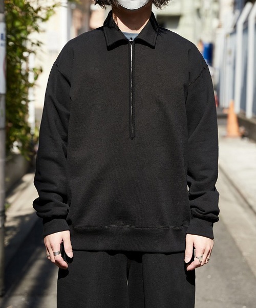 marka（マーカ）の「marka / マーカ：HALF ZIP POLO - organic cotton 