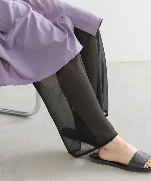 裾シアーペチパンツ』（その他パンツ）｜n'OrLABEL（ノアール