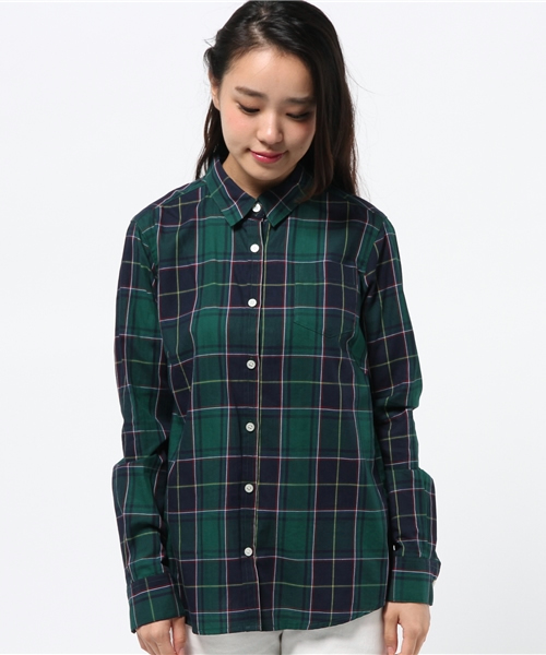 NATURAL BEAUTY BASIC（ナチュラルビューティーベーシック）の「トラッドチェックシャツ（シャツ/ブラウス・レディース・レッド系その他/グリーン系その他・MEDIUM/LARGE/SMALL）」の3枚目の写真
