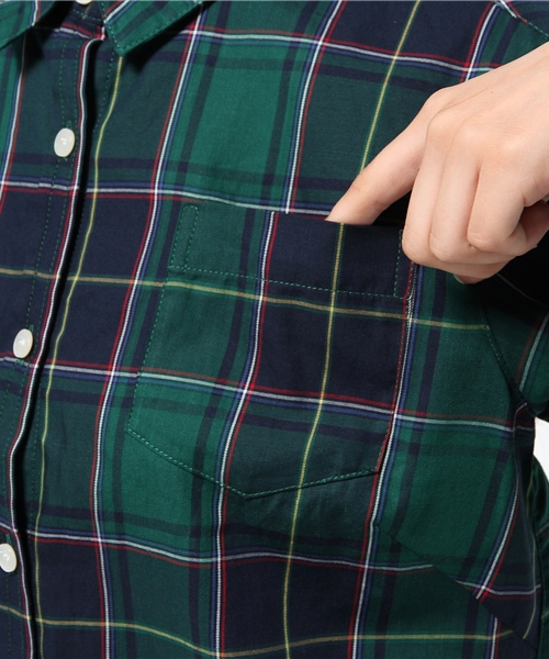 NATURAL BEAUTY BASIC（ナチュラルビューティーベーシック）の「トラッドチェックシャツ（シャツ/ブラウス・レディース・レッド系その他/グリーン系その他・MEDIUM/LARGE/SMALL）」の8枚目の写真