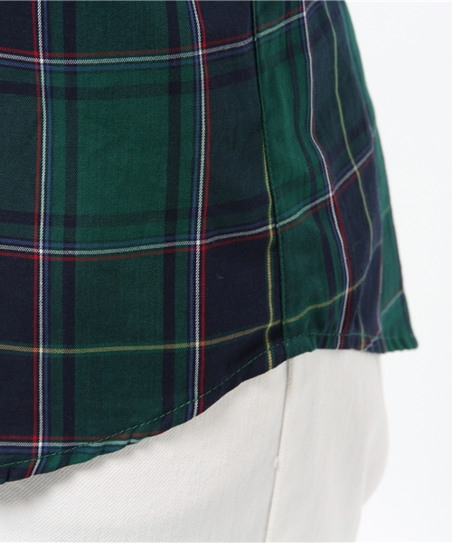 NATURAL BEAUTY BASIC（ナチュラルビューティーベーシック）の「トラッドチェックシャツ（シャツ/ブラウス・レディース・レッド系その他/グリーン系その他・MEDIUM/LARGE/SMALL）」の9枚目の写真