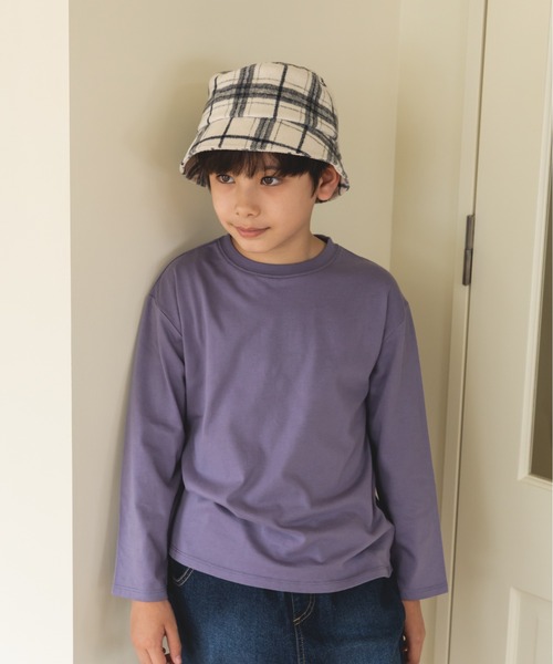 pairmanon(ペアマノン)の「素材いろいろ バケットハット(ハット・キッズ・ホワイト系その他/ライトブルー/ベージュ/アイボリー/ブラウン・FREE)」の12枚目の写真