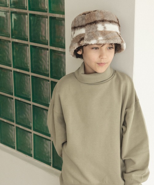 pairmanon(ペアマノン)の「素材いろいろ バケットハット(ハット・キッズ・ホワイト系その他/ライトブルー/ベージュ/アイボリー/ブラウン・FREE)」の20枚目の写真