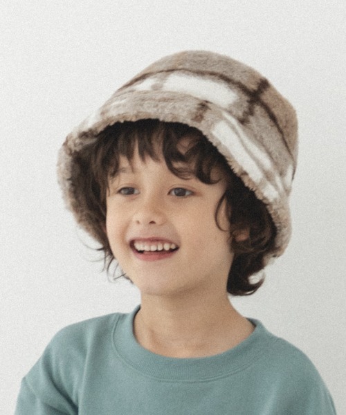 pairmanon(ペアマノン)の「素材いろいろ バケットハット(ハット・キッズ・ホワイト系その他/ライトブルー/ベージュ/アイボリー/ブラウン・FREE)」の17枚目の写真