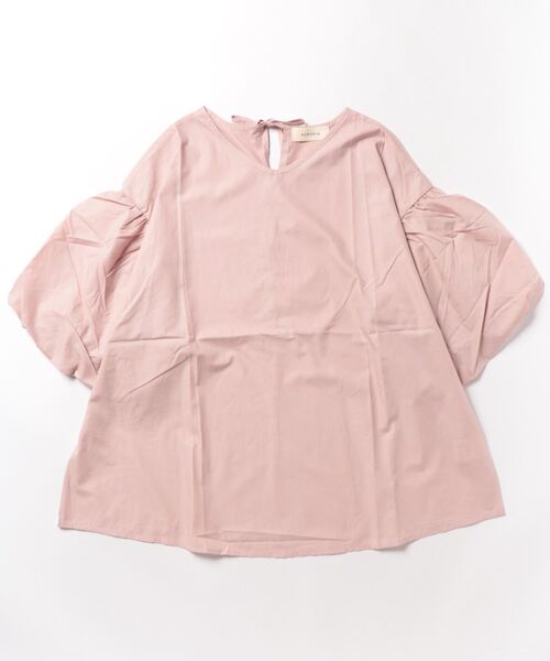 Mayree(メイリー)の「AURORIA/バックリボンVネックパフスリーブブラウス(シャツ/ブラウス・レディース・ピンク/ホワイト/ブラック/グレー/ライトベージュ・FREE)」の20枚目の写真