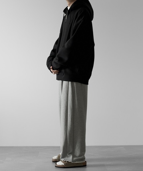 RUUBON（ルーボン）の「【RUUBON】half zip heavy weight parka / ハーフジップ ヘビーウエイトパーカー（パーカー・メンズ・ブラック/ライトグレー・L/M/S）」の21枚目の写真