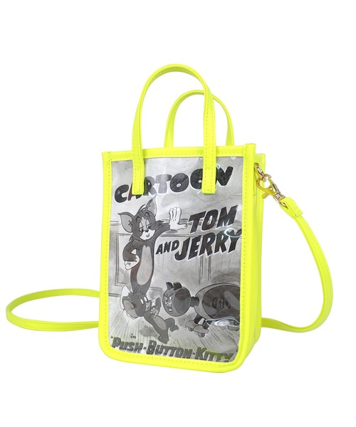 FLAPPER（フラッパー）の「FLAPPER★フラッパー:TOM & JERRY トムとジェリー 　ミニ ショルダーバッグ（ショルダーバッグ・レディース・ピンク/イエロー・FREE）」の3枚目の写真