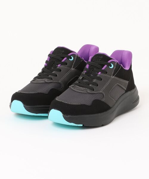 CEDAR CREST(セダークレスト )の「【CEDAR CREST】スパットシューズ(スニーカータイプ) 手を使わずに履ける【22.5cm~25.0cm】(スニーカー・レディース・ライトブラウン/ピンク/カーキ/グレー/ホワイト/ブルー/カーキオリーブ/パープル/ブラック/キャメル/ブラック×パープル・24.5cm/22.5cm/23.0cm/23.5cm/24.0cm/25.0cm/22.0cm)」の4枚目の写真