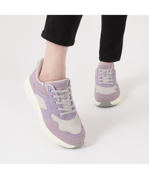 CEDAR CREST(セダークレスト )の「【CEDAR CREST】スパットシューズ(スニーカータイプ) 手を使わずに履ける【22.5cm~25.0cm】(スニーカー・レディース・ライトブラウン/ピンク/カーキ/グレー/ホワイト/ブルー/カーキオリーブ/パープル/ブラック/キャメル/ブラック×パープル・24.5cm/22.5cm/23.0cm/23.5cm/24.0cm/25.0cm/22.0cm)」の21枚目の写真