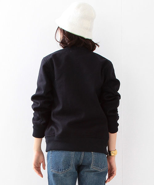 BEAMS BOY(ビームスボーイ)の「BEAMS BOY / スタジャン(ブルゾン・レディース・チャコールグレー/ネイビー・ONE SIZE)」の21枚目の写真