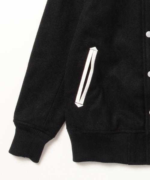 BEAMS BOY(ビームスボーイ)の「BEAMS BOY / スタジャン(ブルゾン・レディース・チャコールグレー/ネイビー・ONE SIZE)」の14枚目の写真