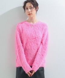 Ray BEAMS | Ray BEAMS / ヘアリー シャギー クルーネック ニット(ニット/セーター)
