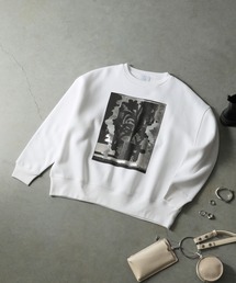☆ 【OKIRAKU/オキラク】flower print sweatshirt - フラワー プリント スウェットシャツ　BC60403
