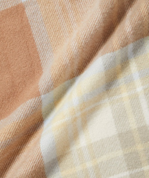ROPE' PICNIC（ロペピクニック）の「ソフトタッチチェックストール（ストール/ショール・レディース・ベージュ系その他/ブルー/ホワイト系その他5/ピンク系その他2/オレンジ系その他・FREE）」の14枚目の写真