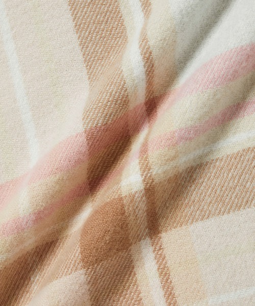 ROPE' PICNIC（ロペピクニック）の「ソフトタッチチェックストール（ストール/ショール・レディース・ベージュ系その他/ブルー/ホワイト系その他5/ピンク系その他2/オレンジ系その他・FREE）」の16枚目の写真