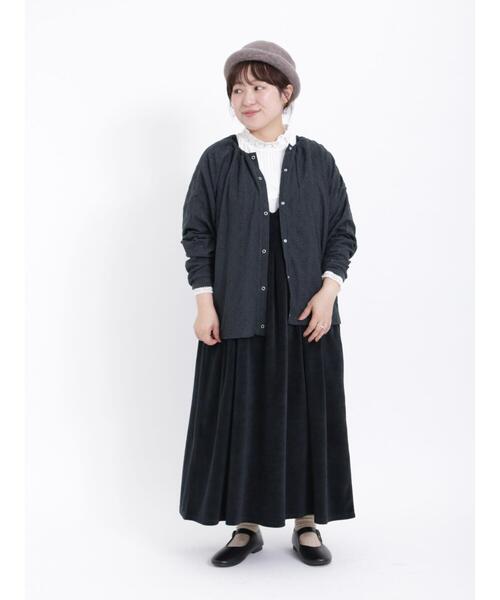 Samansa Mos2(サマンサ モスモス)の「スタンドレースインナーカットソー(Tシャツ/カットソー・レディース・ブラック/オフホワイト/ベージュ・F)」の12枚目の写真