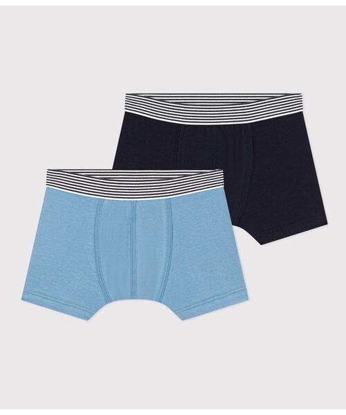 値下げ未開封(メンズS〜M)プチバトータンクトップ・トランクス各2枚×2セット セール】トランクス2枚組(トランクス)|PETIT BATEAU