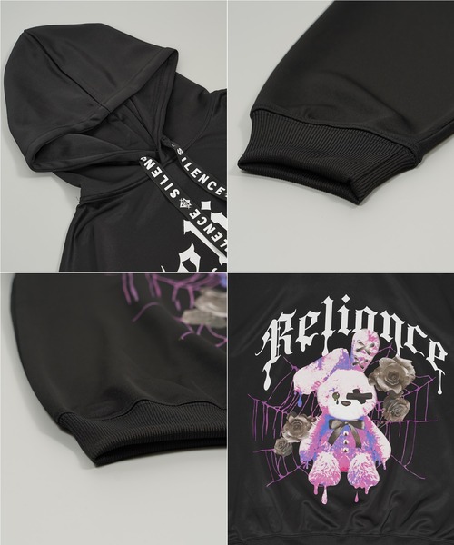 Sickness パーカー [Black] 1111clothing（ワンフォークロージング）の「病み系