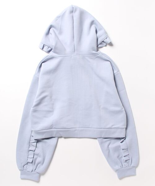 axes femme（アクシーズファム）の「フリルデザインジップパーカー（パーカー・レディース・ピンク/サックスブルー/キナリ/ブラック/ラベンダー・FREE）」の6枚目の写真
