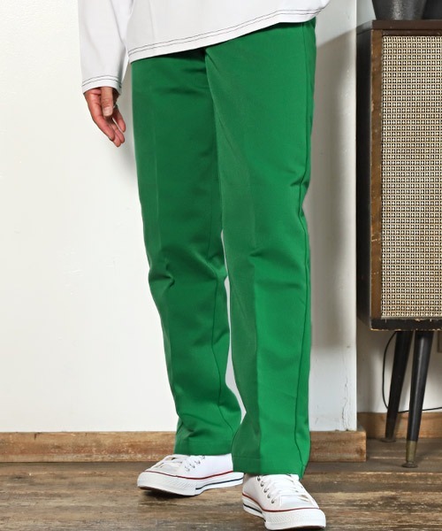 LUXSTYLE（ラグスタイル）の「カラーツイルバギーパンツ（スラックス・メンズ・ブラック/ベージュ/オレンジ/グリーン・L/XL/M）」の3枚目の写真