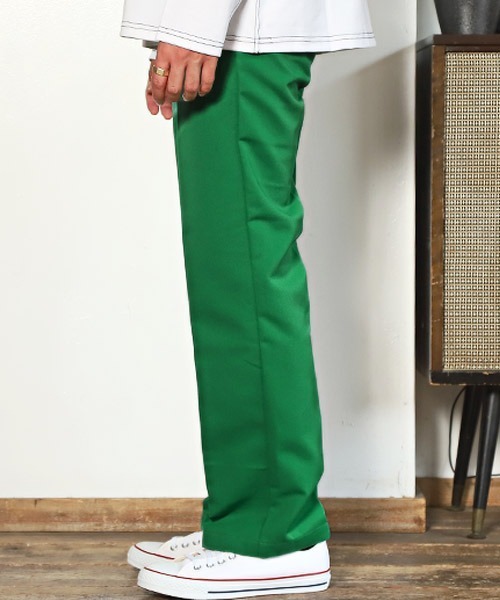 LUXSTYLE（ラグスタイル）の「カラーツイルバギーパンツ（スラックス・メンズ・ブラック/ベージュ/オレンジ/グリーン・L/XL/M）」の6枚目の写真