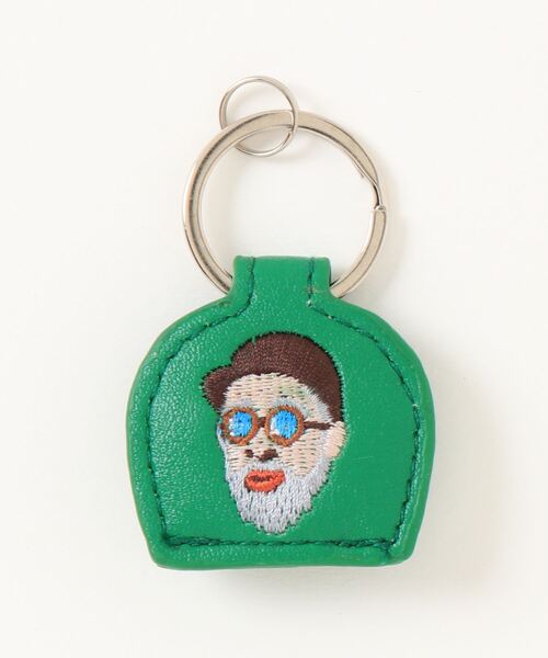 gym master（ジムマスター）の「gym master/ジムマスター　ハッピー刺繍キーカバー（キーケース/キーアクセサリー・メンズ・マスタード/ネイビー/グリーン・FREE）」の2枚目の写真