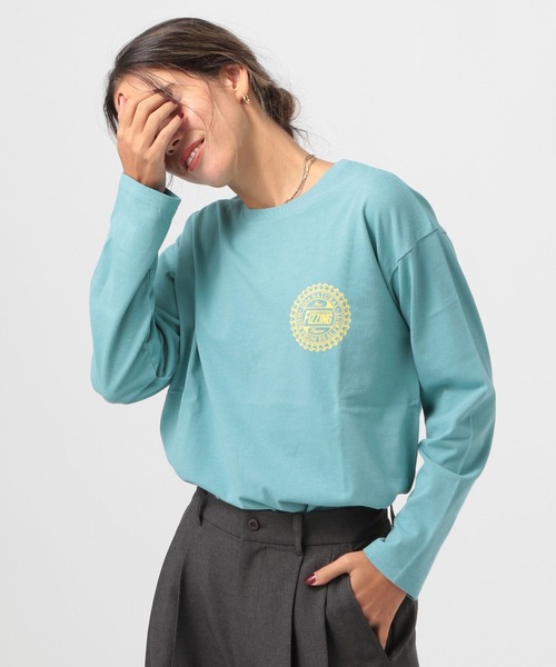 BAYFLOW(ベイフロー)の「FOODプリントロンT(Tシャツ/カットソー・レディース・ブルー/オフホワイト/チャコール・FREE)」の13枚目の写真