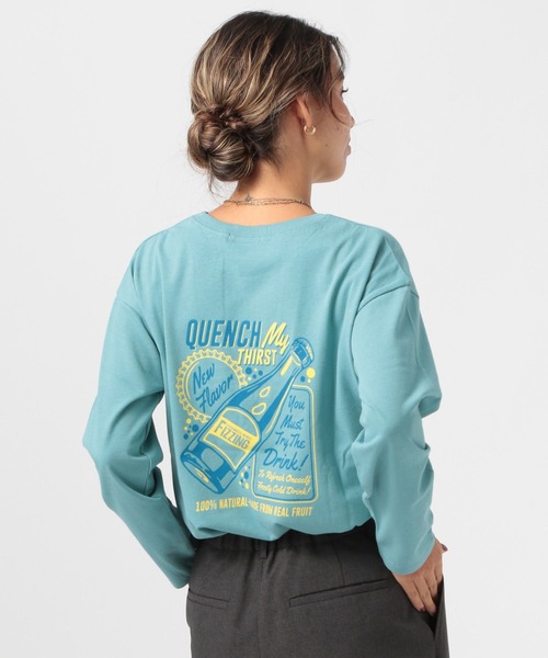BAYFLOW(ベイフロー)の「FOODプリントロンT(Tシャツ/カットソー・レディース・ブルー/オフホワイト/チャコール・FREE)」の14枚目の写真