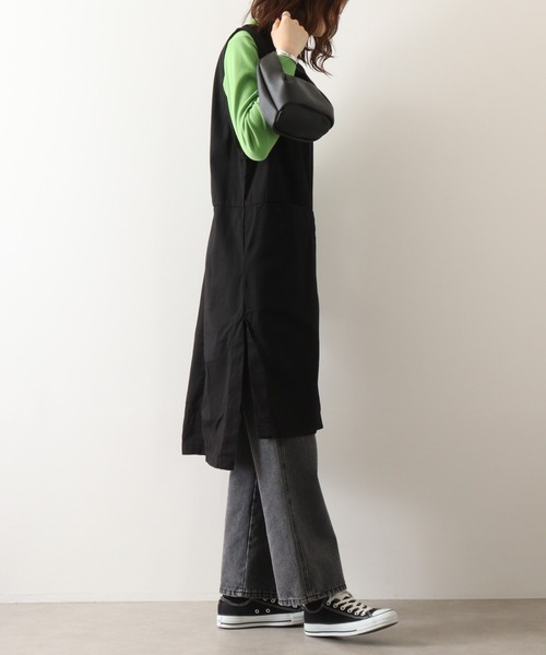 atONE(アットワン)の「atONE ツイルロングベスト(ベスト・レディース・ベージュ/カーキ/ブラック・LL~3L/4L~5L/M~L)」の9枚目の写真