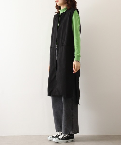 atONE(アットワン)の「atONE ツイルロングベスト(ベスト・レディース・ベージュ/カーキ/ブラック・LL~3L/4L~5L/M~L)」の18枚目の写真