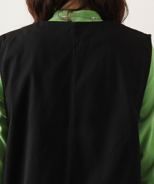 atONE(アットワン)の「atONE ツイルロングベスト(ベスト・レディース・ベージュ/カーキ/ブラック・LL~3L/4L~5L/M~L)」の22枚目の写真