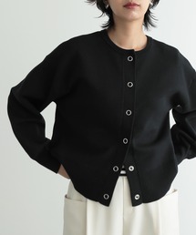 for/c | [新色追加]スウェットライクスナップボタンニットミドルカーディガン【サスティナブル】(カーディガン/ボレロ)
