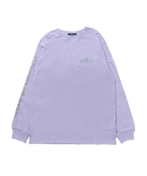 EMODA（エモダ）の「フロントロゴオーバーTシャツ（Tシャツ/カットソー・レディース・ホワイト/パープル/ブラック・FREE）」の3枚目の写真