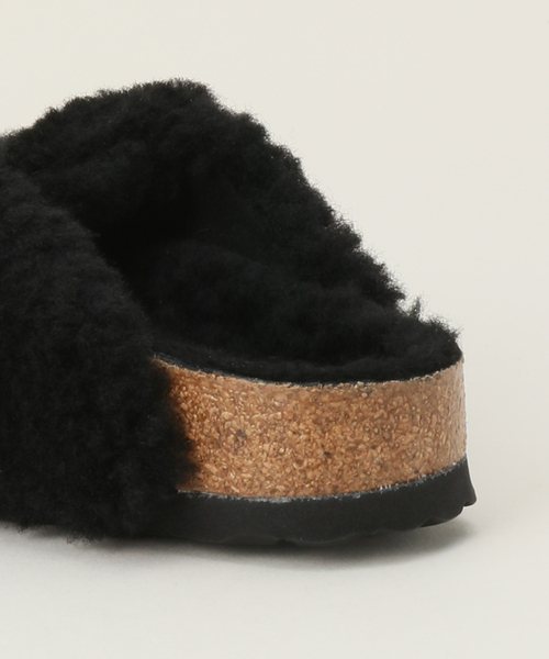 BIRKENSTOCK（ビルケンシュトック）の「【BIRKENSTOCK / ビルケンシュトック】 BOSTON BIG BUCKLE TEDDY（スリッポン・レディース・ブラック・38/37/36）」の5枚目の写真