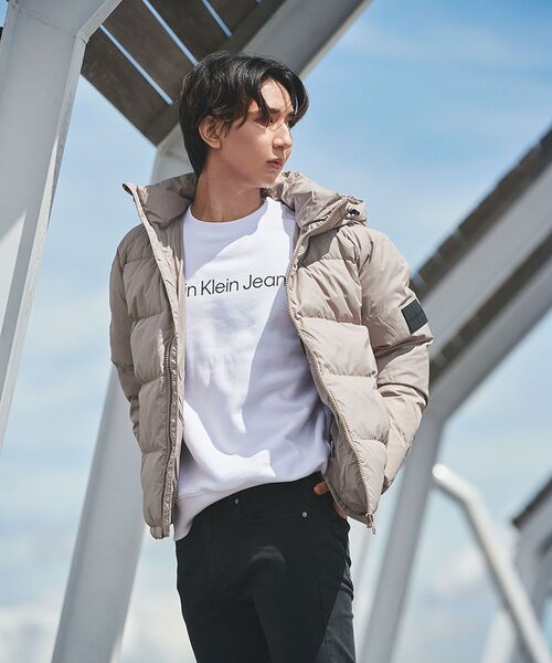 カルバンクライン サイドパネルフード付パッカブルパファコート Calvin Klein サイドパネル フード付 パッカブル パファーコート