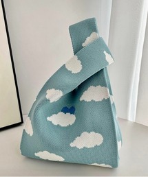 【OKUOKU Recommend Select】　ジャガードニットバッグ　 oku-bag-707438605487-5 U