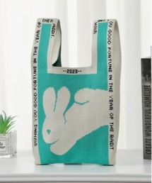 【OKUOKU Recommend Select】　ジャガードニットバッグ　 oku-bag-707438605487-5 U