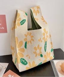 【OKUOKU Recommend Select】　ジャガードニットバッグ　 oku-bag-707438605487-5 U