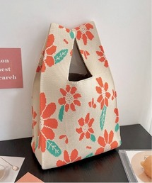 【OKUOKU Recommend Select】 ジャガードニットバッグ oku-bag-707438605487-5 U