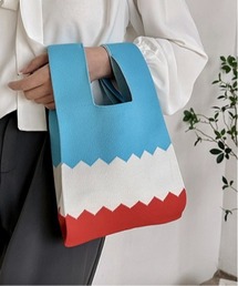 【OKUOKU Recommend Select】 ジャガードニットバッグ oku-bag-707438605487-5 U