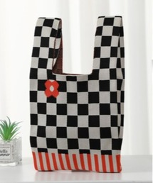 【OKUOKU Recommend Select】 ジャガードニットバッグ oku-bag-707438605487-5 U