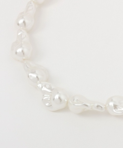 saloon(サルーン)の「SALOON(サルーン)/バロックパールネックレス(ネックレス・レディース・ホワイト・FREE)」の4枚目の写真