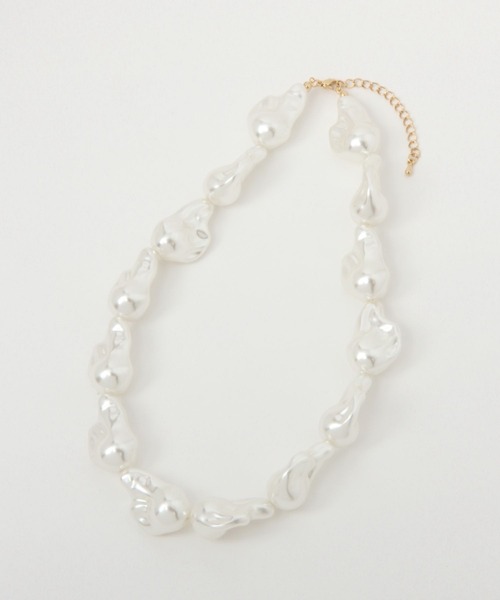 saloon(サルーン)の「SALOON(サルーン)/バロックパールネックレス(ネックレス・レディース・ホワイト・FREE)」の3枚目の写真