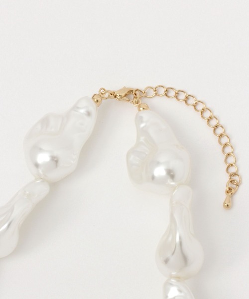 saloon(サルーン)の「SALOON(サルーン)/バロックパールネックレス(ネックレス・レディース・ホワイト・FREE)」の5枚目の写真